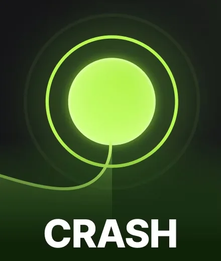 Ilustración de un juego crash con un multiplicador que sube sobre una curva antes de cortarse
