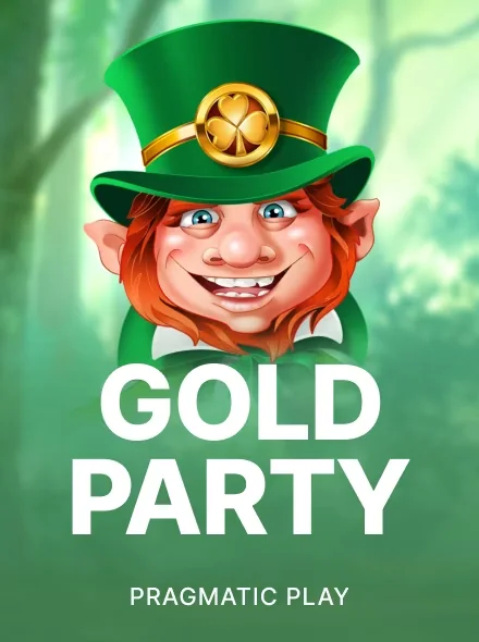 Portada de Gold Party con un duende irlandés y monedas de oro